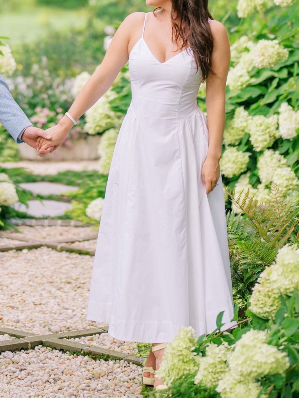 Aritzia White Midi Dress